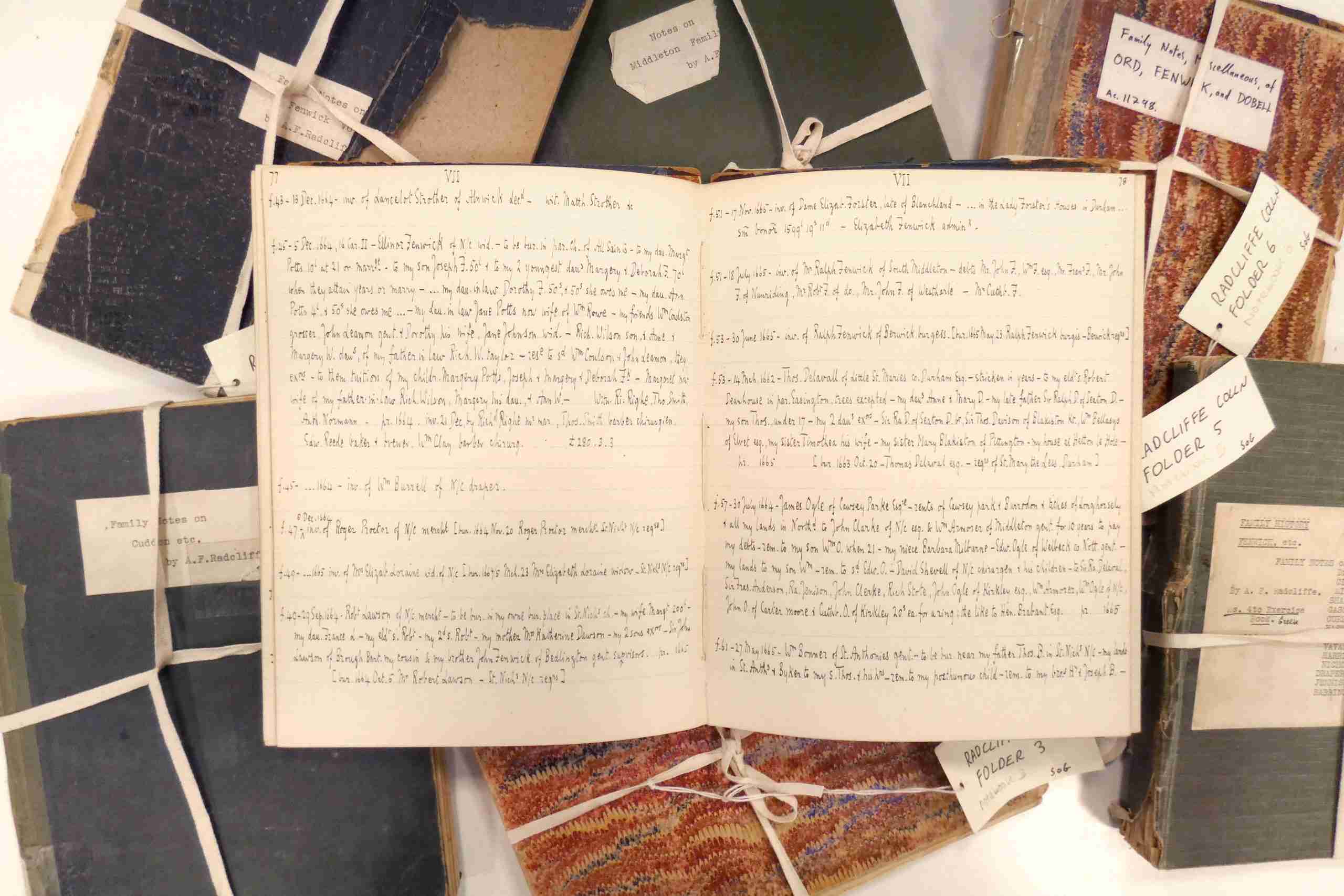 Radcliffe notebooks, ribbon, gift membership